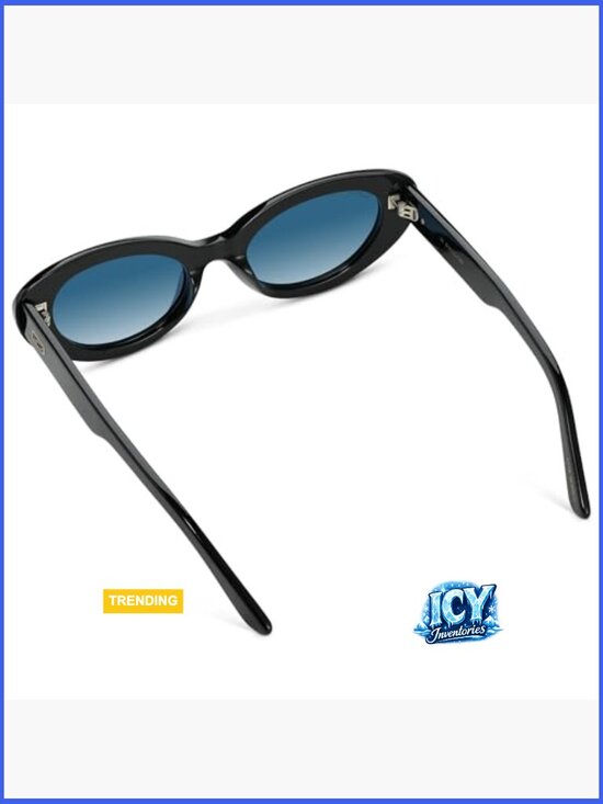 Polarized Cat-Eye Sunglasses, Acetate Frame, UV Protection, Oval Lenses main image 6